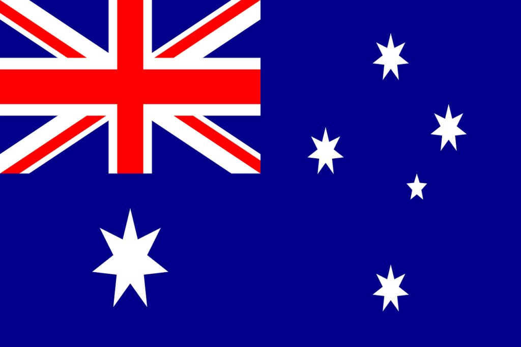 australia, flag, national flag
